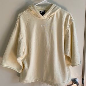 Nike Women Light Yellow Hoodie